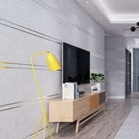 3D 壁紙 おしゃれライン シルバーグレー 10m