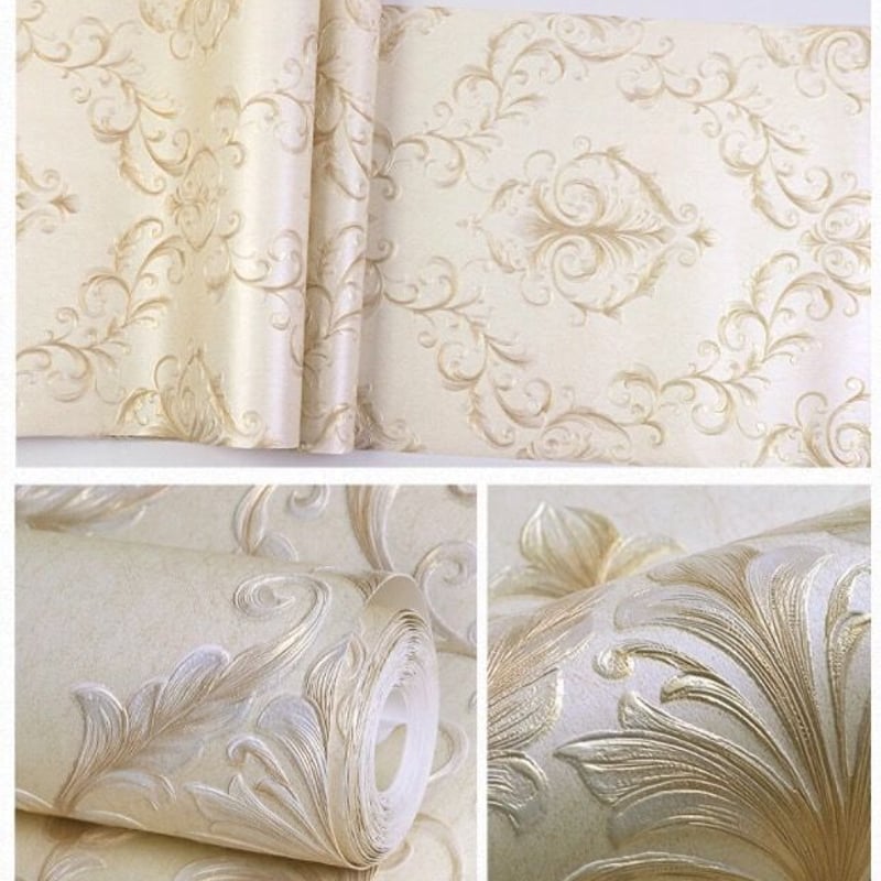 壁紙 ダマスク柄 10m×53cm ゴールド | HERO store ☆スタッフおすすめ