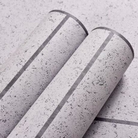 壁紙 50×1000㎝ 石タイルデザイン ダークグレー