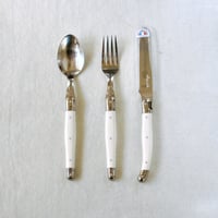 Jean Dubost Laguiole／テーブルスプーン、テーブルフォーク（ミルク）