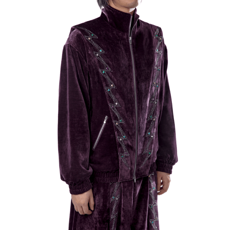 EMOTIONAL WORLD / Rhinestone Jacket / Purple