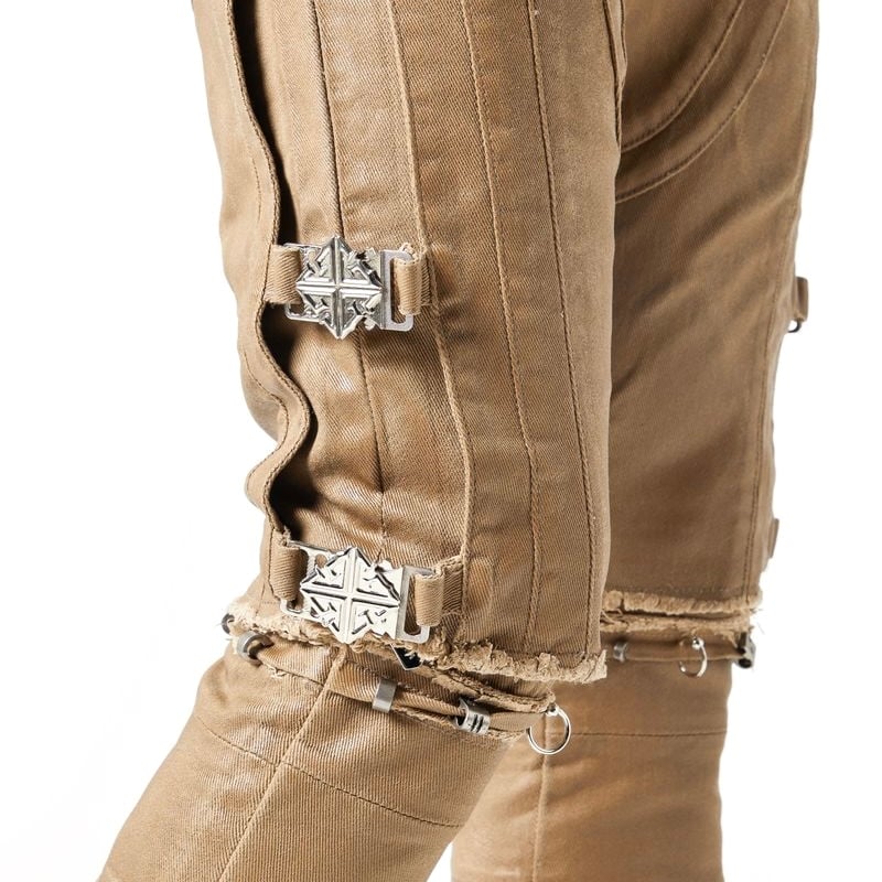 GUAPI / MUD BROWN WAXED CONVERTIBLE DENIM | PLUG GUAPI / MUD BROWN WAXED CONVERTIBLE DENIM | PLUG
