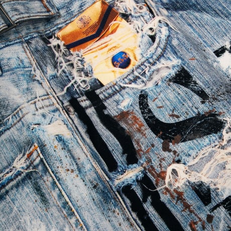 FIVEKOH / S-KING LOOSE FIT LAYERED JEANS