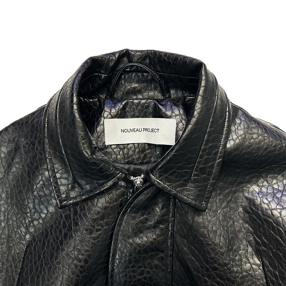NOUVEAU PROJECT / MATRIX-CELL LEATHER JACKET /
