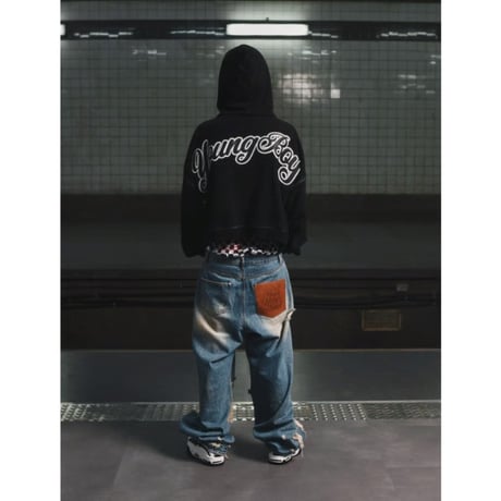 HOUSE NEVER DIES / YOUNGBOY PATCH HOODIE / BLACK