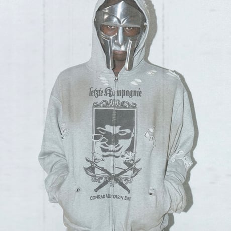 【ラスト1点】side service / LAUGHS MAN ZIP UP / GRAY