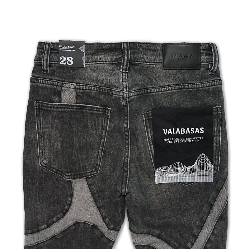 VALABASAS スタックフレアダメージデニム ブーツカット 新品 M 