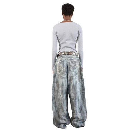 ETERNAL LOVE / TUNDRA PAINTED BAGGY DENIM