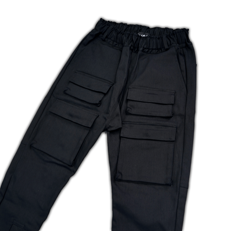LAid Back / MULTI POCKET CARGO PANTS / BLACK