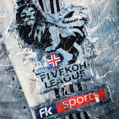 FIVEKOH / S-KING LOOSE FIT LAYERED JEANS