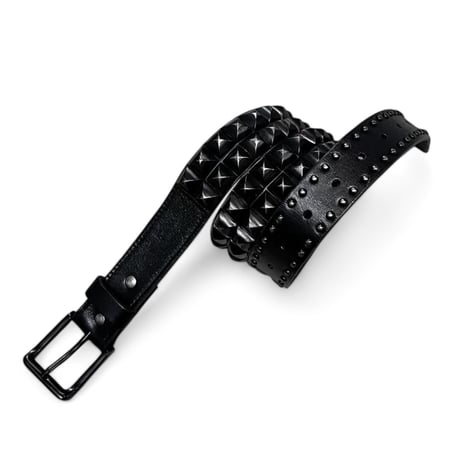unconscious / Zalgaller studs leather belt