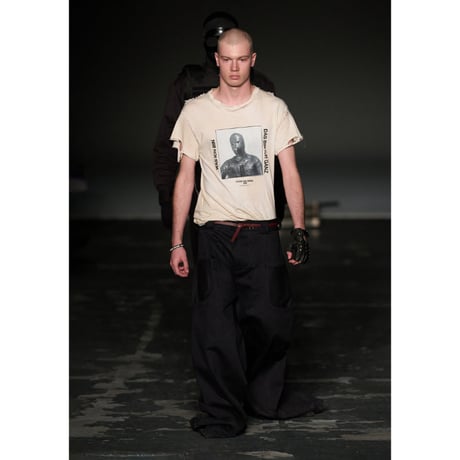 HYACYN / Eet T-Shirt Off-White Cotton Stains Distressed Was Ich Bin