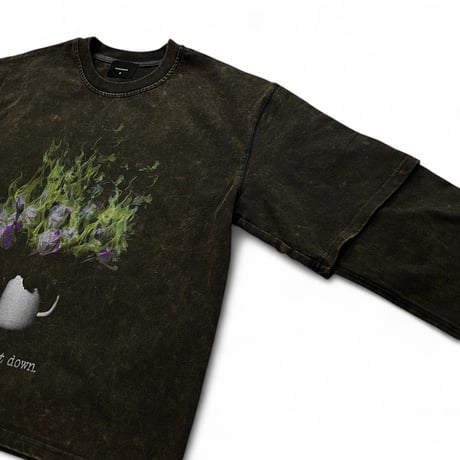 unconscious / Burn it Down Long Sleeve / Olive Gray