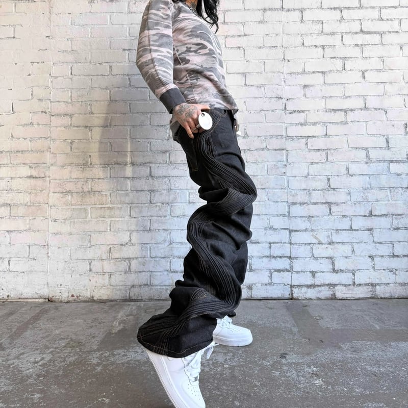 xwore デニム XWORE WAVED DENIM PANTS 【公式通販】