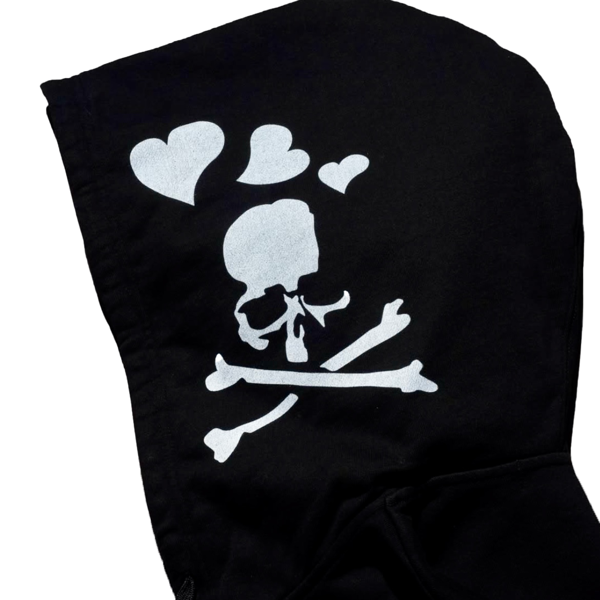 MASTERMIND×BETTY BOOP / ZIP HOODIE / BLK×WHITE