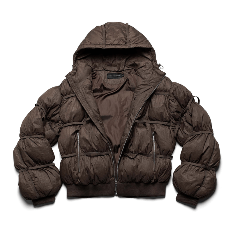 RACER WORLD WIDE / PUFFER JACKET X / BROWN | PLUG