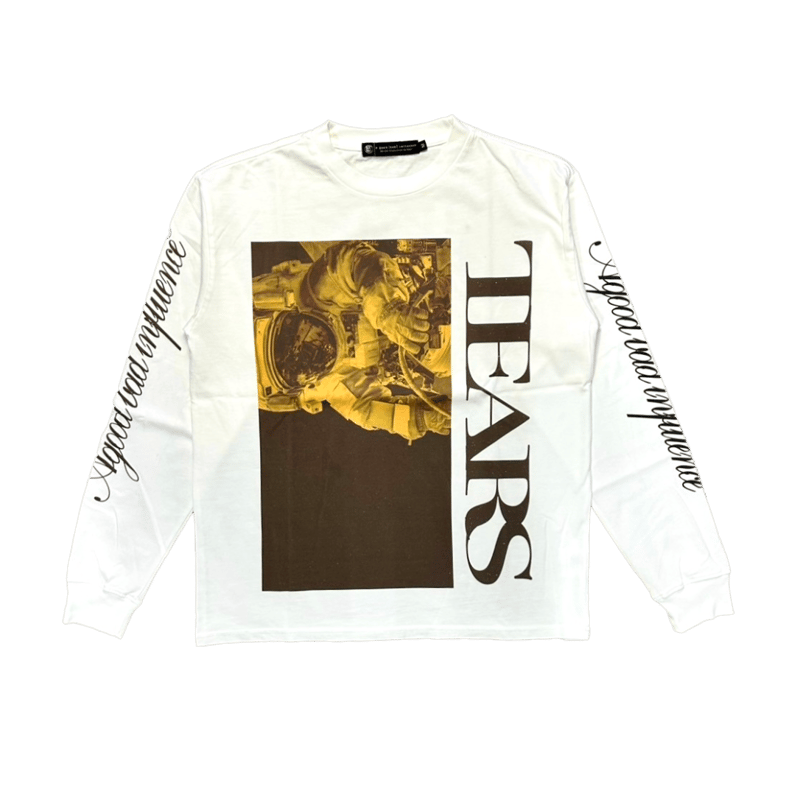 A Good Bad Influence / TEARS L/S TEE / WHITE | 