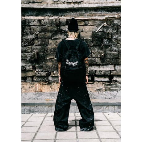 Thought We Friends / Devlin Distressed Baggy Denim with Studs / BLUE