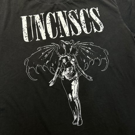 【ラスト1点】unconscious / BAPHOMET FLIGHT T-SHIRT / FADED NIGHT BLACK