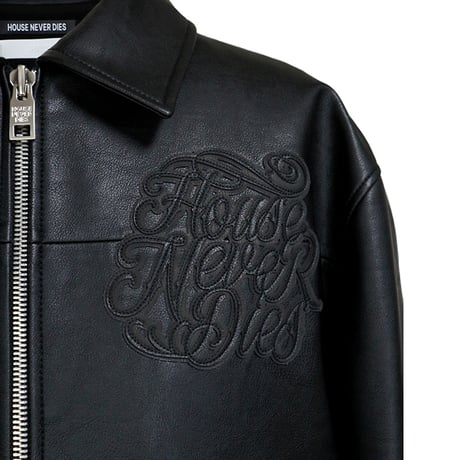 【ラスト1点】HOUSE NEVER DIES / YOUNGBOY GEMSTONE VARSITY JACKET / BLACK