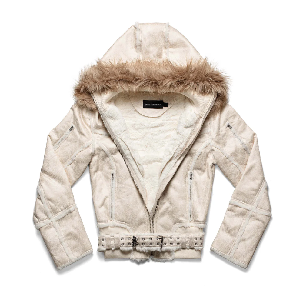 RACER WORLD WIDE / SHEEPSKIN JACKET / WHITE | PLUG
