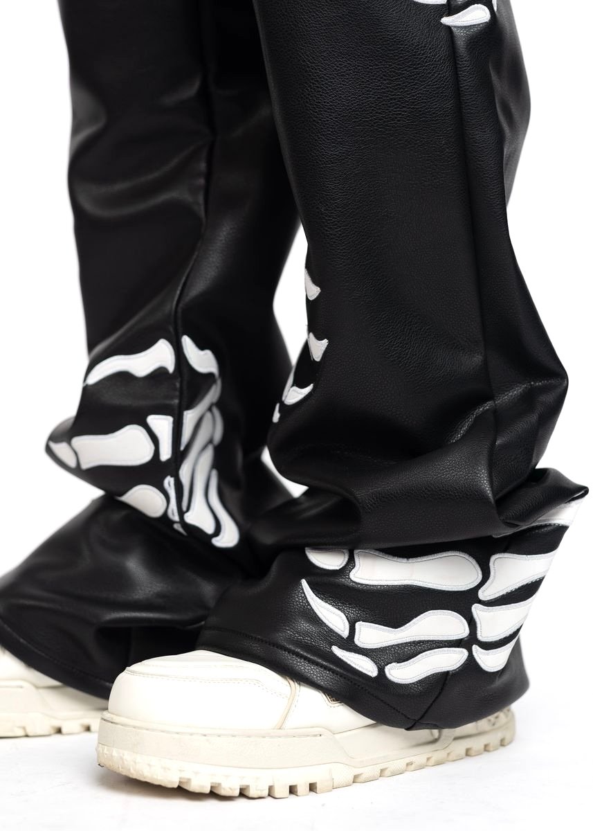 GUAPI / OBSIDIAN BLACK HELL DRAGGER LEATHER PAN