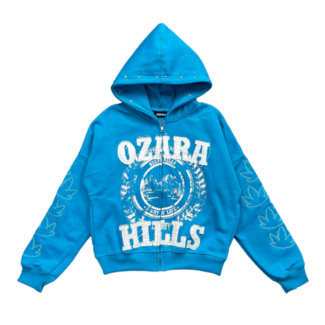 OZARA / HILLS ZIP HOODIE / BLUE