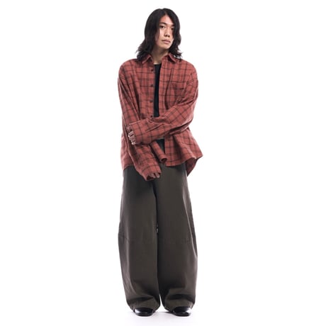 side service / GUNKO BAGGY PANTS / BROWN