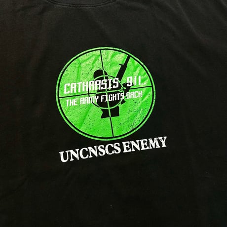 unconscious / TARGETED ENEMY T-SHIRT / FADED NIGHT BLACK
