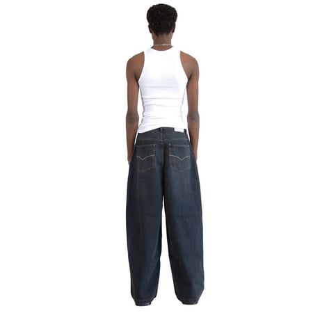 ETERNAL LOVE / MIDNIGHT WASH BAGGY DENIM