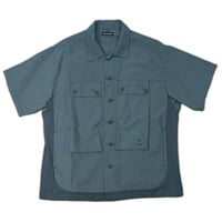 DUSTNATION/ UTILITY GABBER SHIRT / BLUE