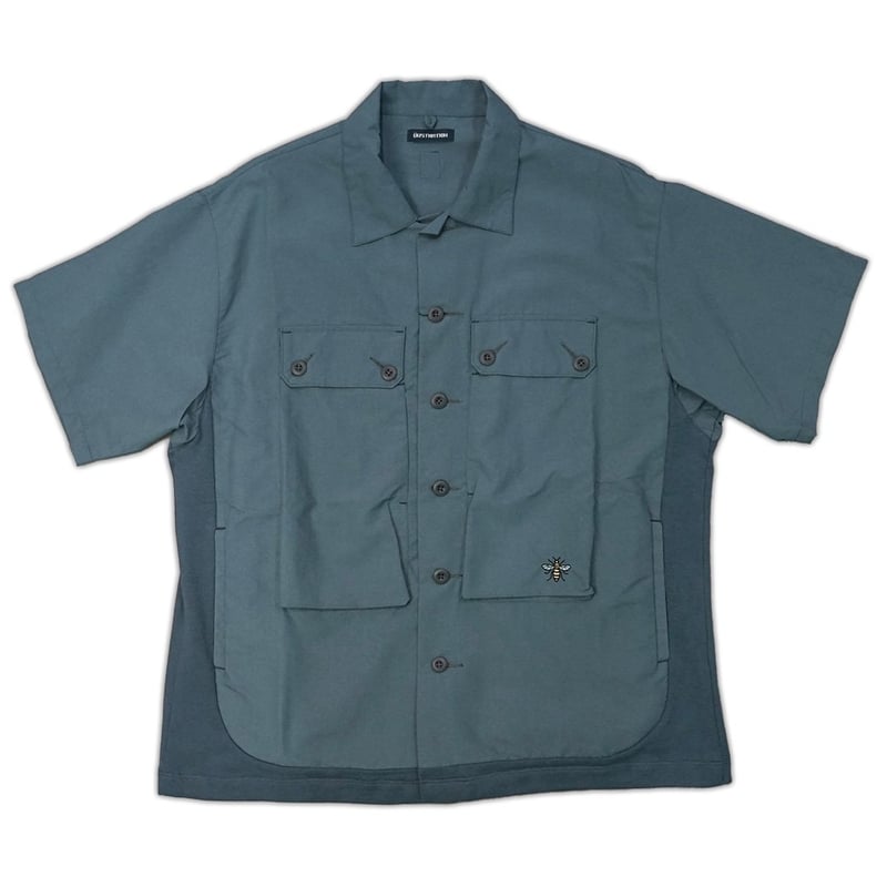 DUSTNATION/ UTILITY GABBER SHIRT / BLUE | PLUG