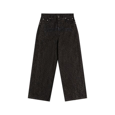 Thought We Friends / Lucius Distressed Baggy Denims with Embroidery & Studs / MULTI
