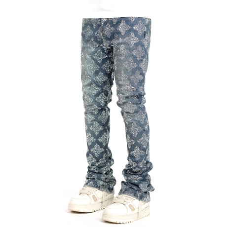 【ラスト1点】GUAPI / VINTAGE BLUE EMBELLISHED DENIM