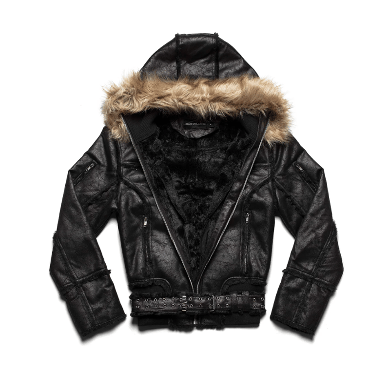 RACER WORLD WIDE / SHEEPSKIN JACKET / BLACK | PLUG