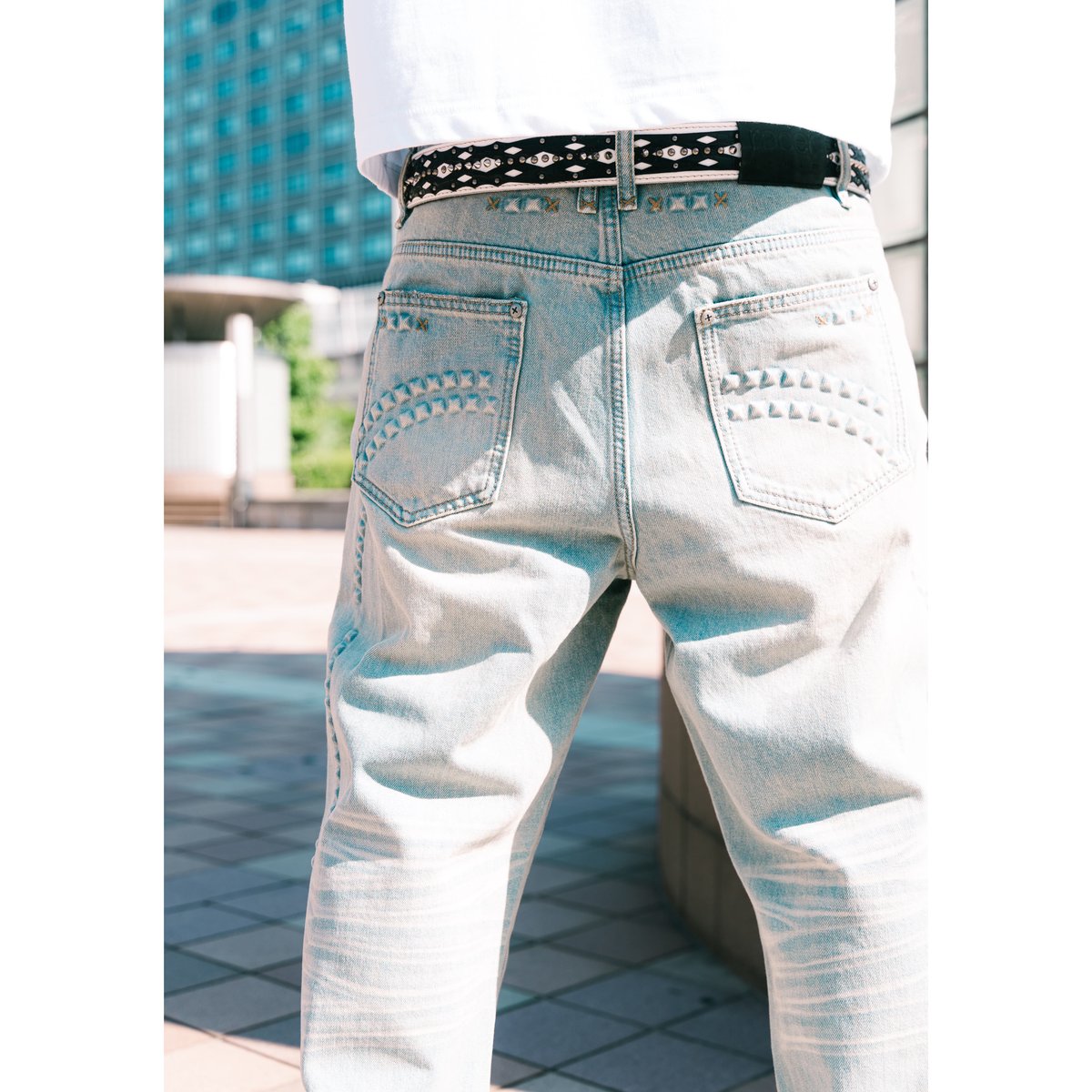 RACER WORLDWIDE / BAGGY EMBOSSED DENIM | PLUG