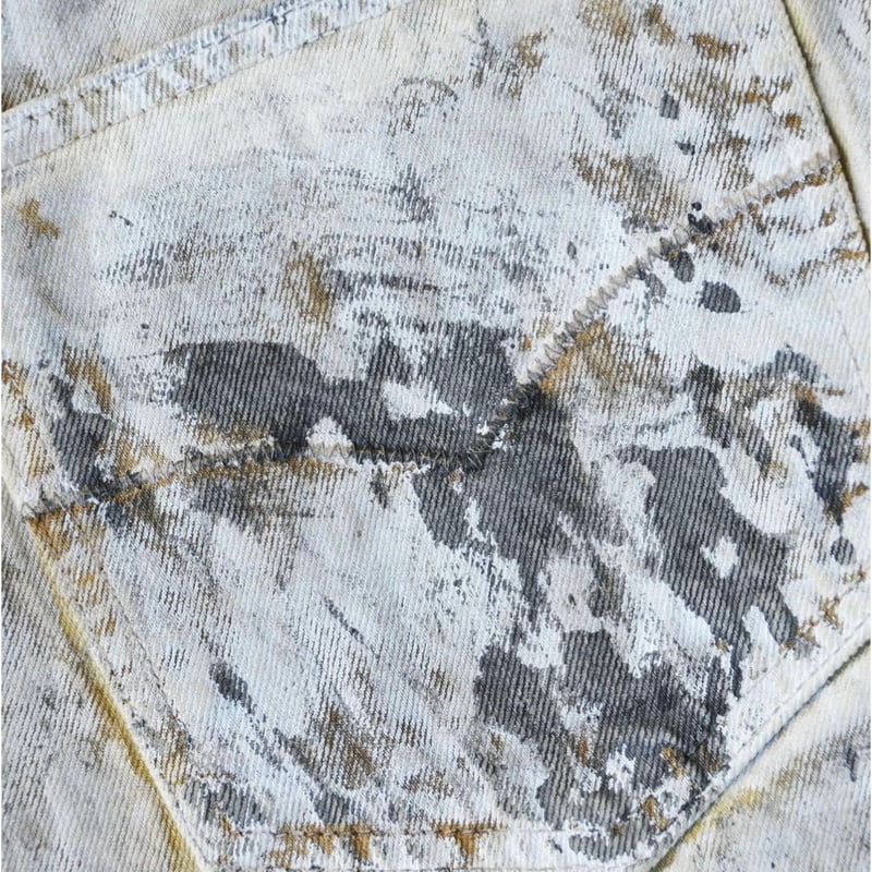 ETERNAL LOVE PAINTED BAGGY DENIM