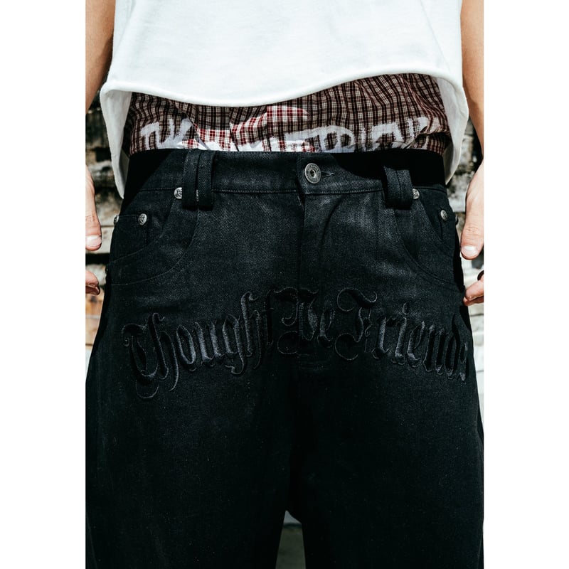 Thought We Friends / Lucius Distressed Baggy De