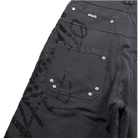 Thought We Friends / Dray Double-Layered Sweatpants / BLACK