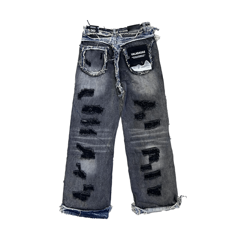 VALABASAS / IMPERIOR BLACK BLUE WASH BAGGY DENI VALABASAS / IMPERIOR BLACK BLUE WASH BAGGY DENI