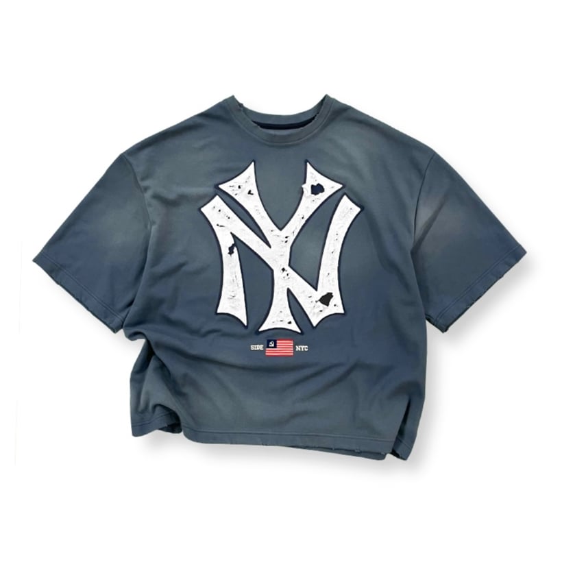 side service / VTG NY T-SHIRT / FADED NAVY | PLUG