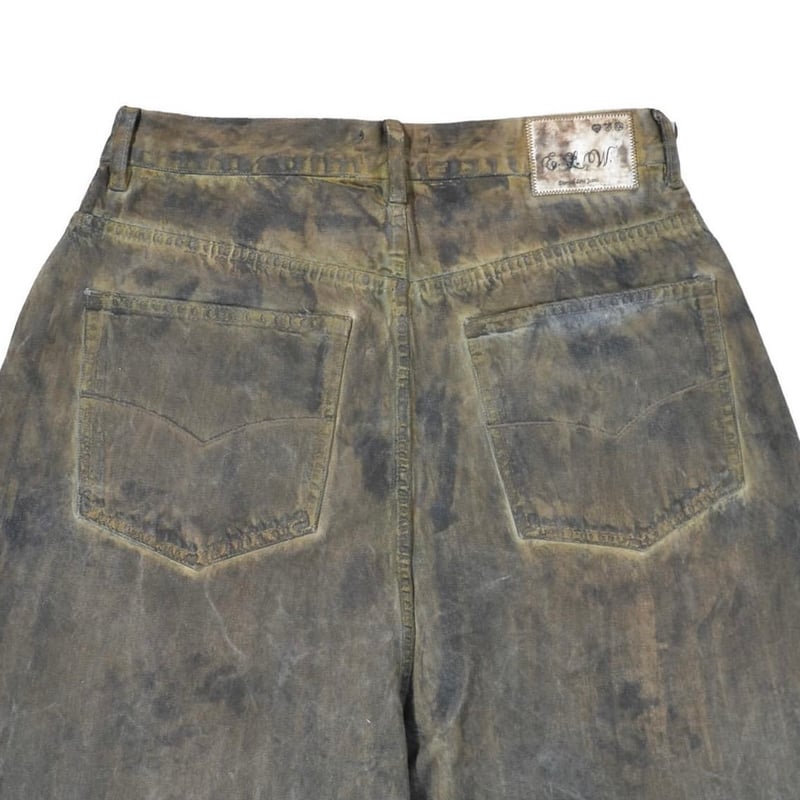 ETERNAL LOVE / CHOCOLATE CHIP STAINED BAGGY DEN ETERNAL LOVE / CHOCOLATE CHIP STAINED BAGGY DEN