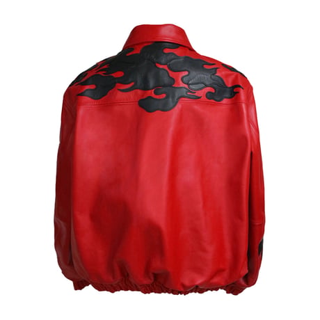 HOUSE NEVER DIES / CLOUD VARSITY JACKET / RED