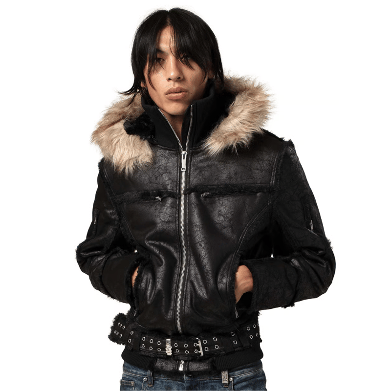 racerworldwide Sheepskin Jacket sサイズ RACER WORLD WIDE / SHEEPSKIN JACKET / BLACK | PLUG