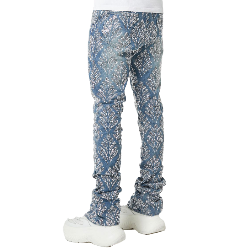 GUAPI / EMBELLISHED DENIM 30 ラインストーン GUAPI / STEELl BLUE EMBELLISHED DENIM V2 | PLUG