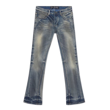 パンツ VALABASAS INFERNO Denim Dark Vintage EYEORE” DARK VINTAGE WASH STACKED FLARE JEAN – Valabasas