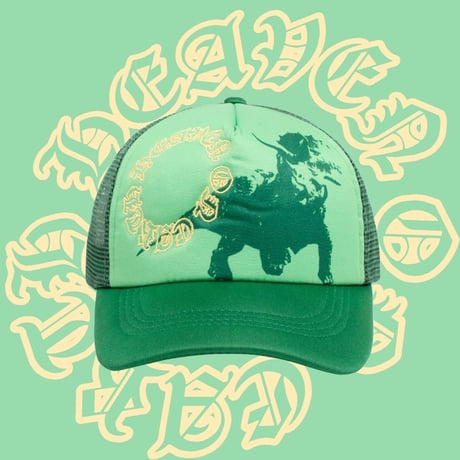 EREHWON STUDIO / HEAVEN ON EARTH TRICERATOPS HAT / GREEN