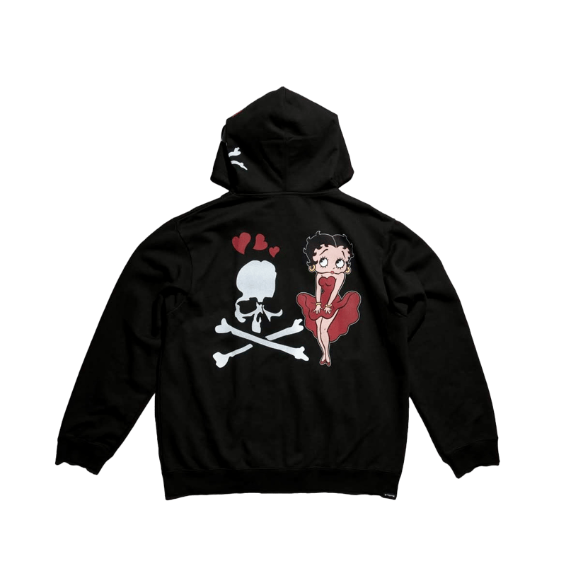 べりー様 MASTERMIND×BETTY BOOP / ZIP HOODIE / BLK×RED |