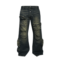 side service / MAGNETIC WOODLAND CAMO BAGGY PAN