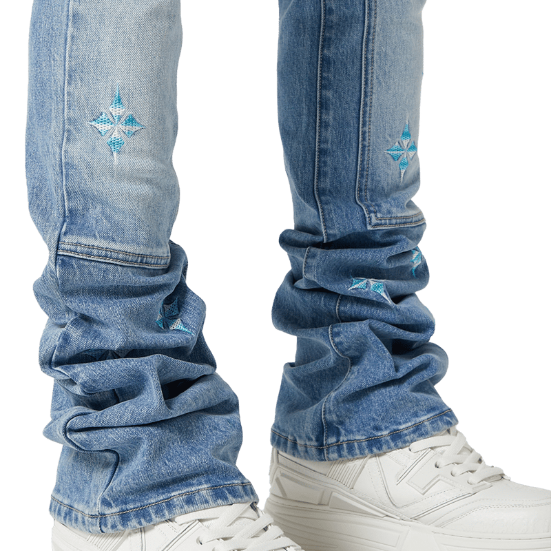 ラスト1点】GUAPI / AQUA BLUE STARFLARE DENIM | PLUG